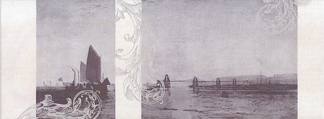 STG/C208/15010 Декор Ньюпорт Корабли фиолетовый