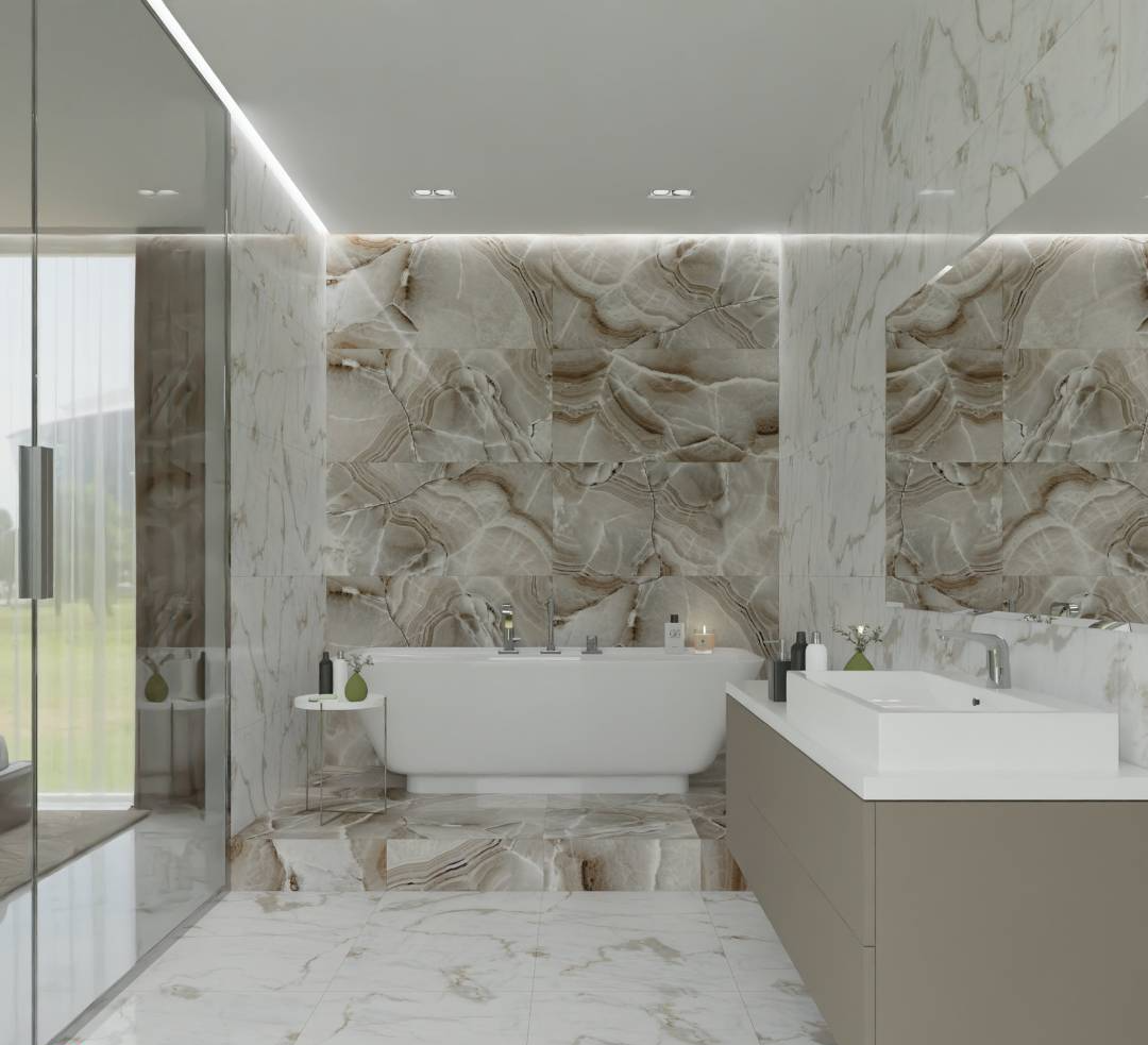 На пол Modern Statuario Белый 60x120 - фото 5