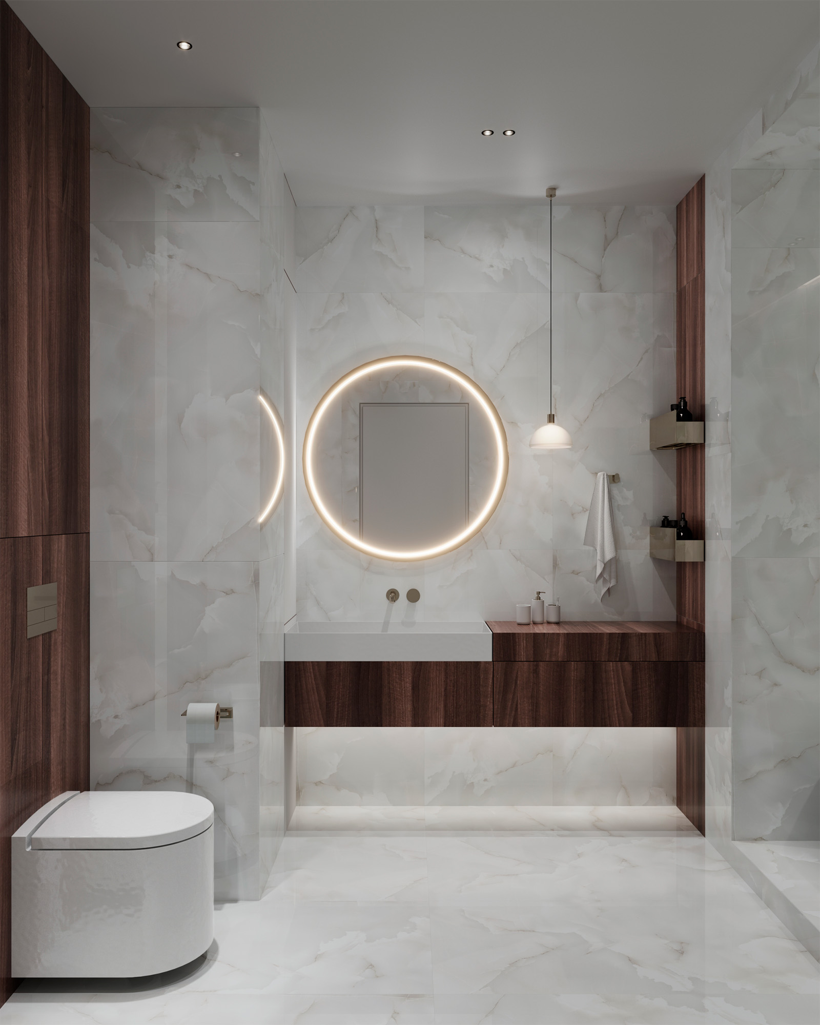 FP1027-A На пол Onyx White Cloud Full Polished 60x120 - фото 6