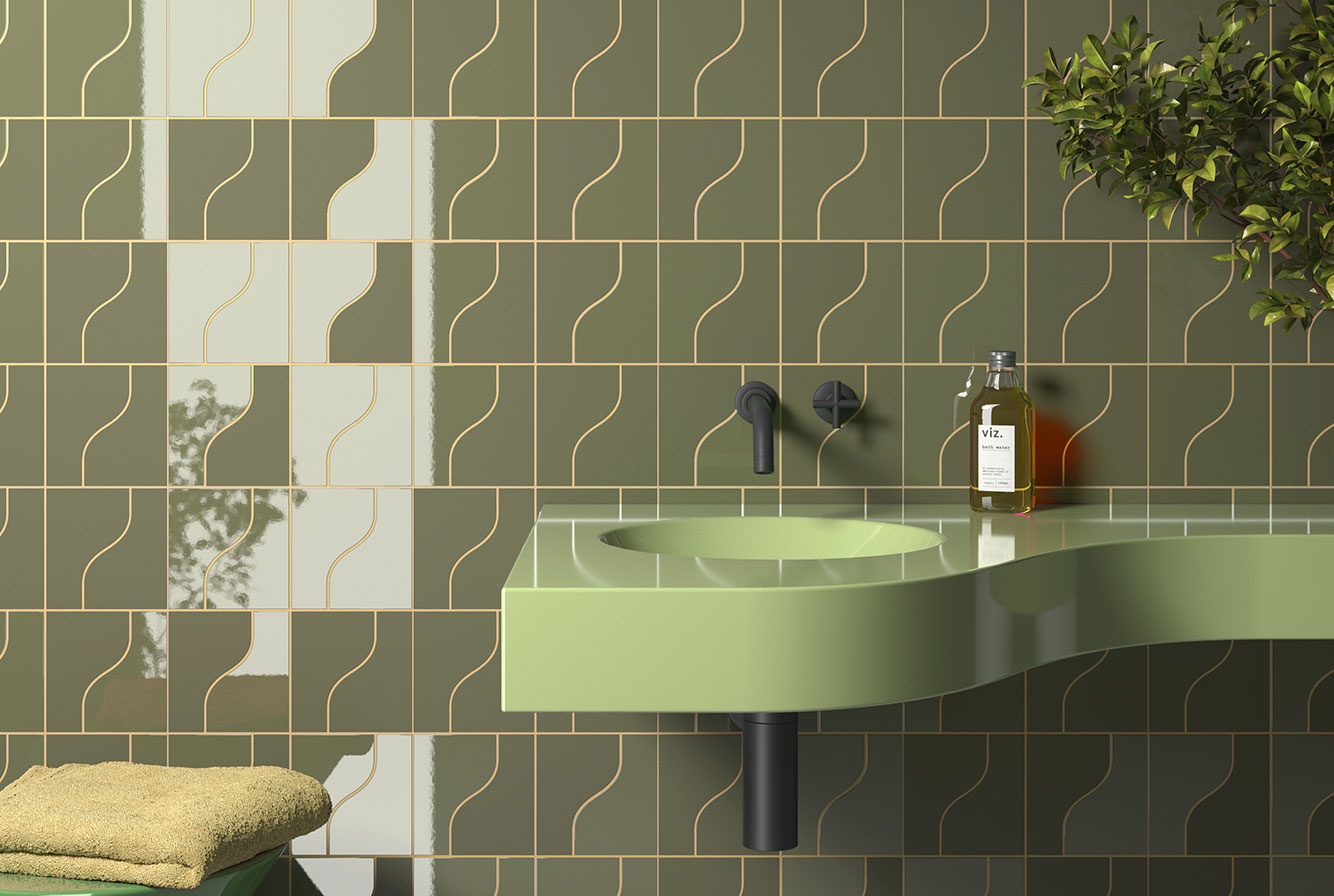 28864 На стену Curve Ink Blue Matt 8.3x12 - фото 18