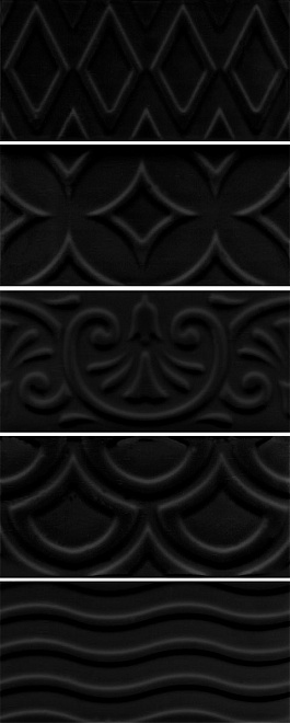 16016 На стену Авеллино Черный структура mix 7.4