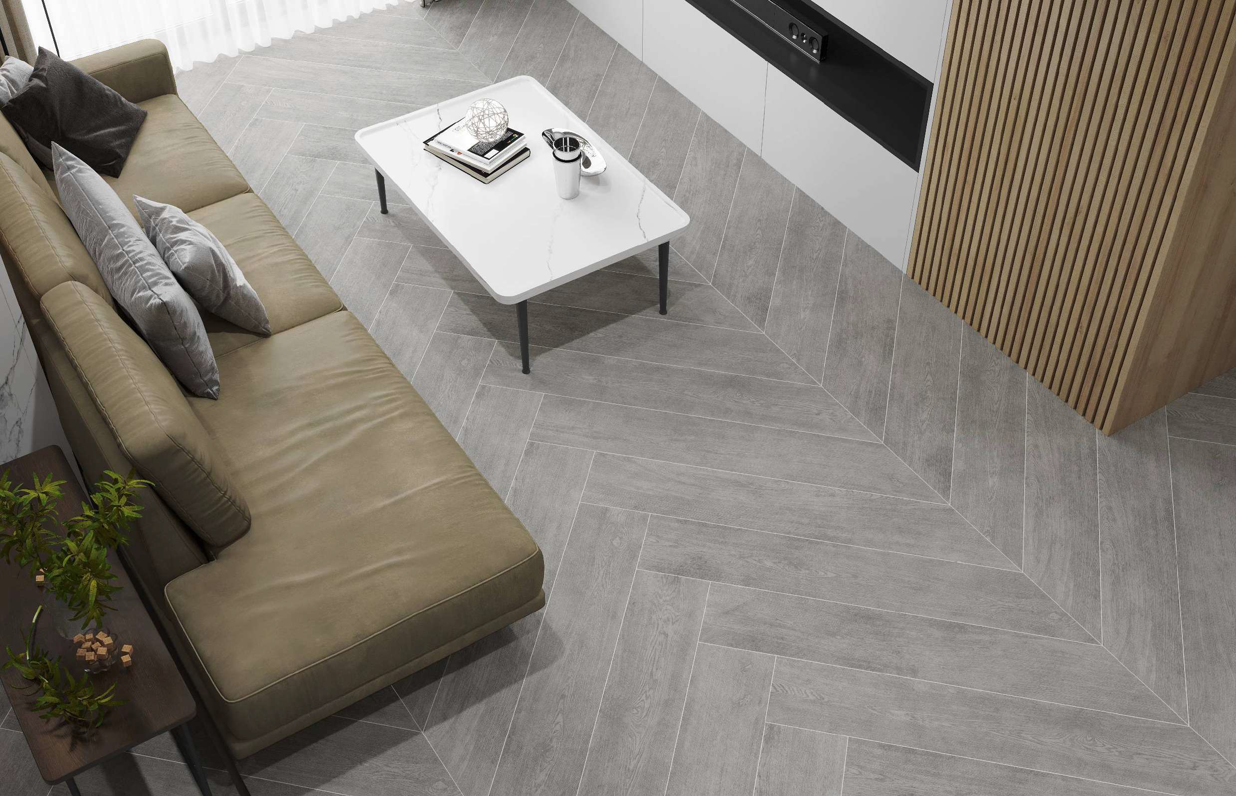 12L-012 На пол Stucco Grey Matt 20х120 - фото 3