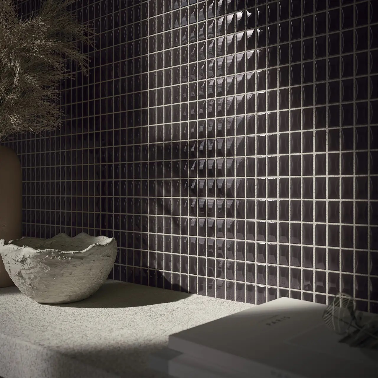 135554 На стену 3D Bars Bevel Topaz Matt 12.5x25 - фото 13