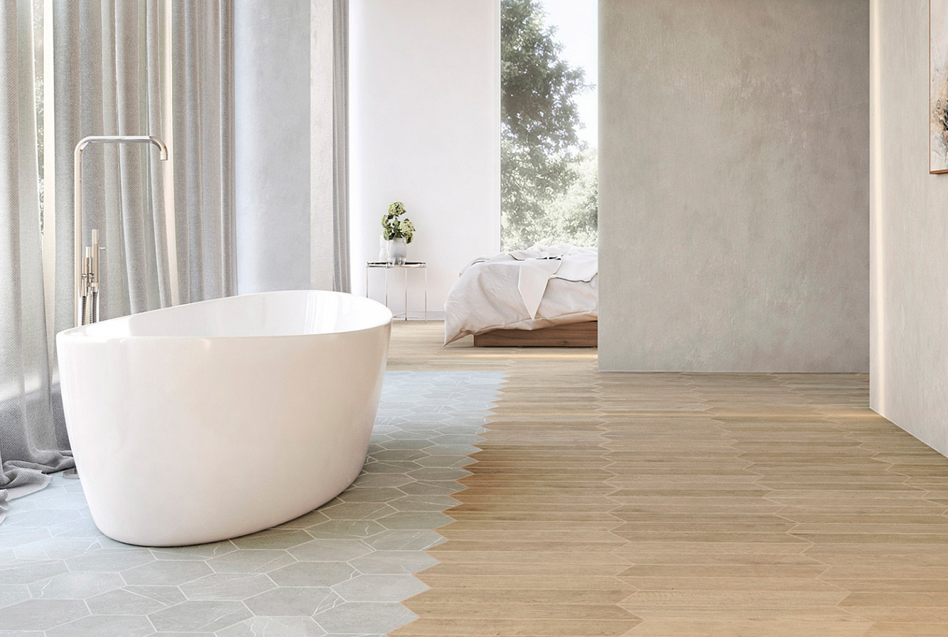 120279 На пол 60 Grad Chevron B Wood Dark - фото 8