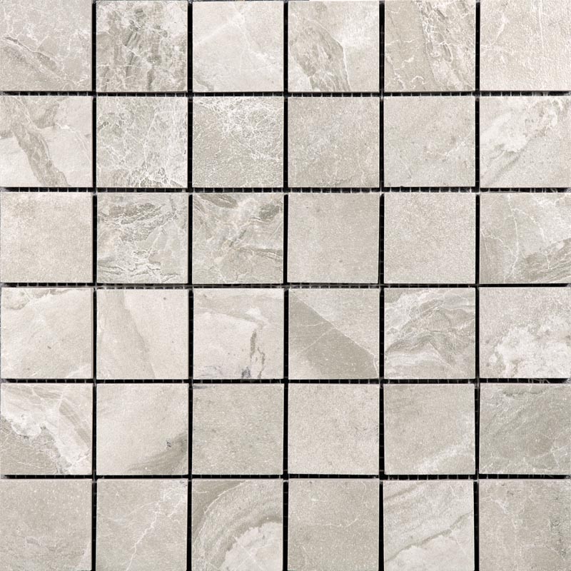 На стену Dolomite Mosaico Cinder Plata (5x5)