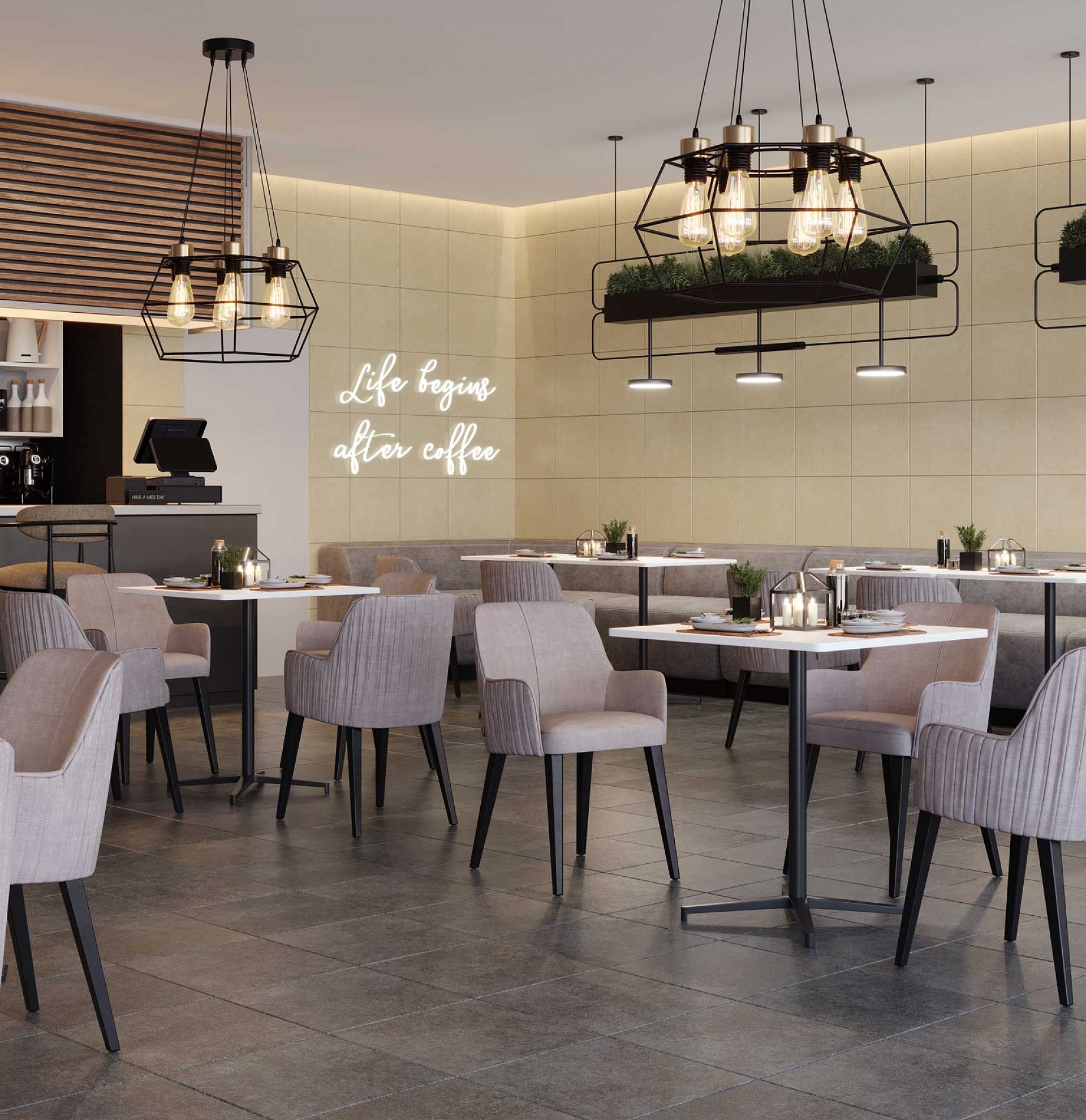 На пол Монреаль Бежевая 40x40 - фото 3