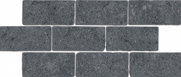 BR021 Бордюр Роверелла Бордюр серый темный мозаичный