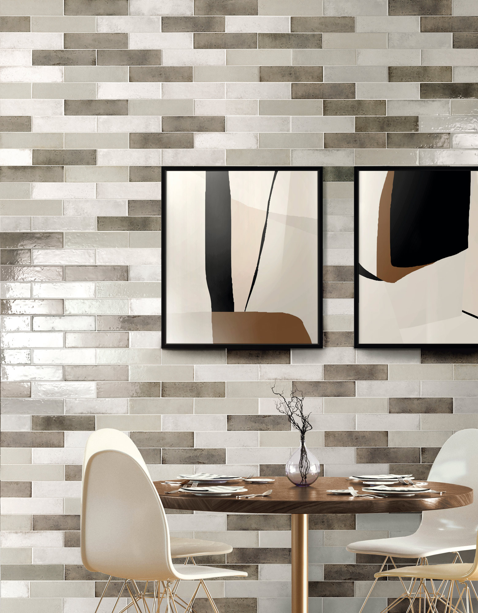 154505 На стену Oxida Brick Green 7.5x30 - фото 24