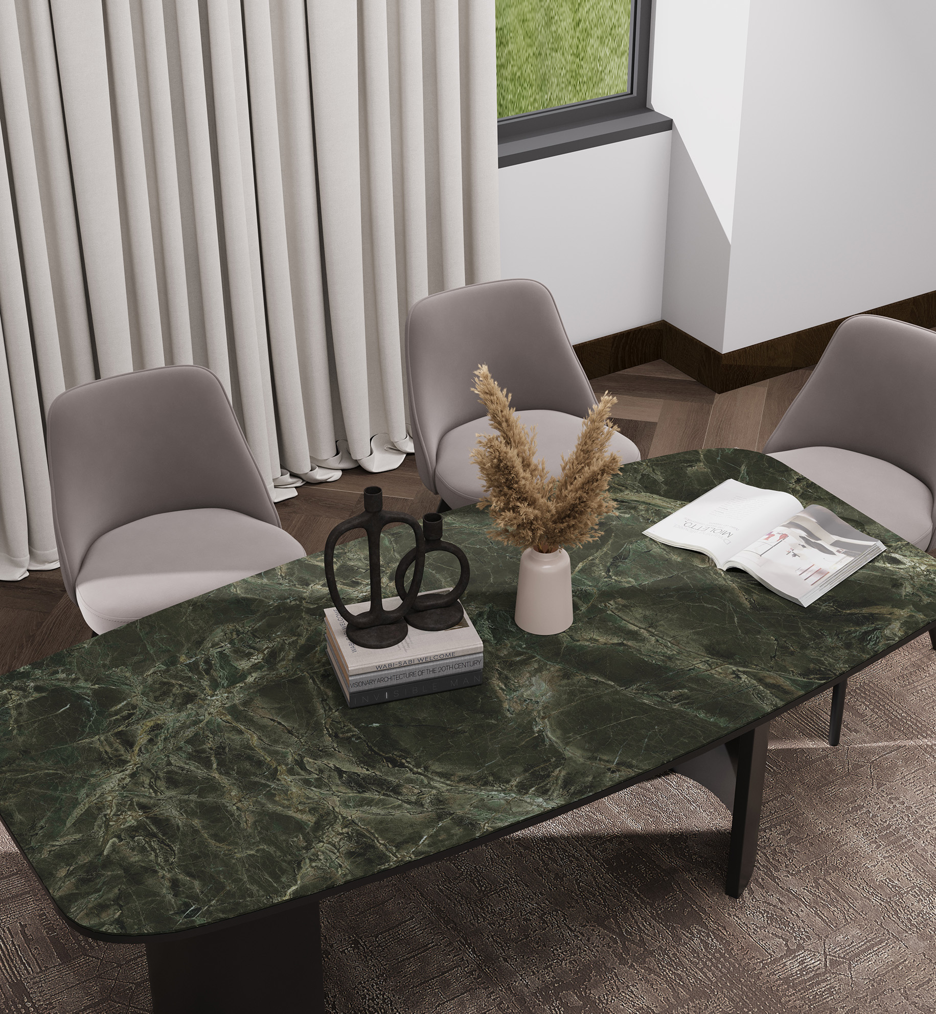 На пол Matt Fancy Antracite Texture 1600х3200х12 - фото 28