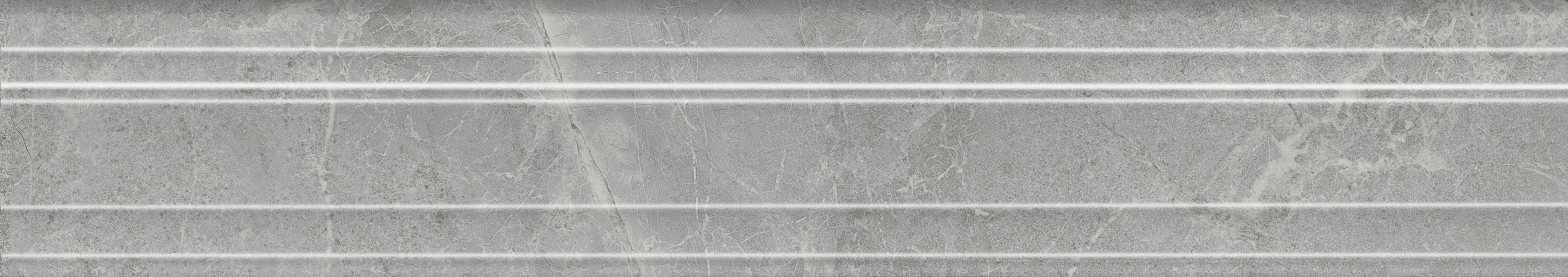 BLF021R Бордюр Риальто Багет дымчатый глянцевый обрезной 40x7.3x2.7