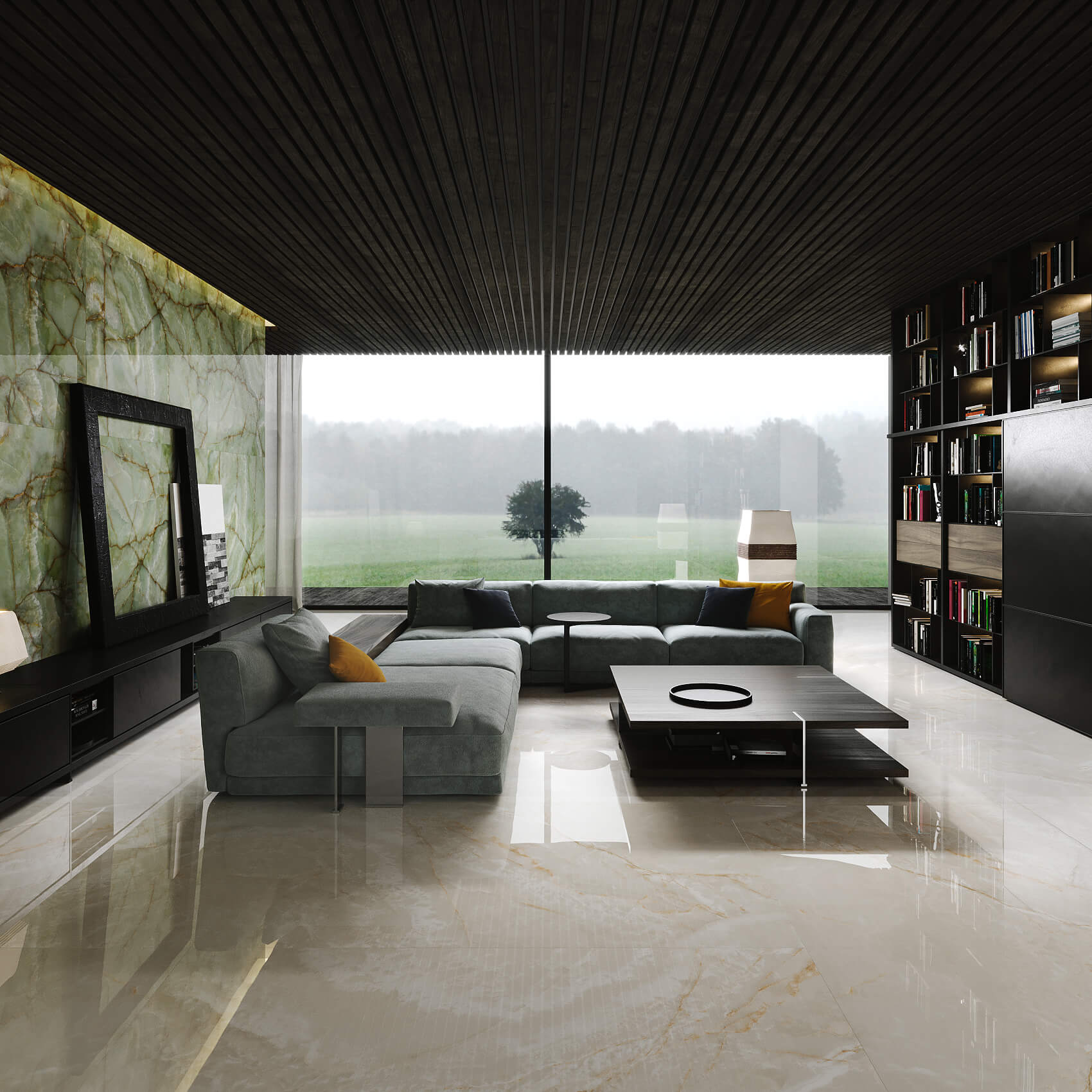 1093 На пол 1XL Slate Nero Mate 180x120 - фото 47