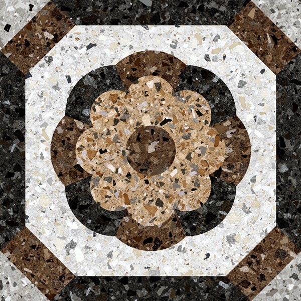 Декор Терраццо Светло-Серый 7Д - фото 2