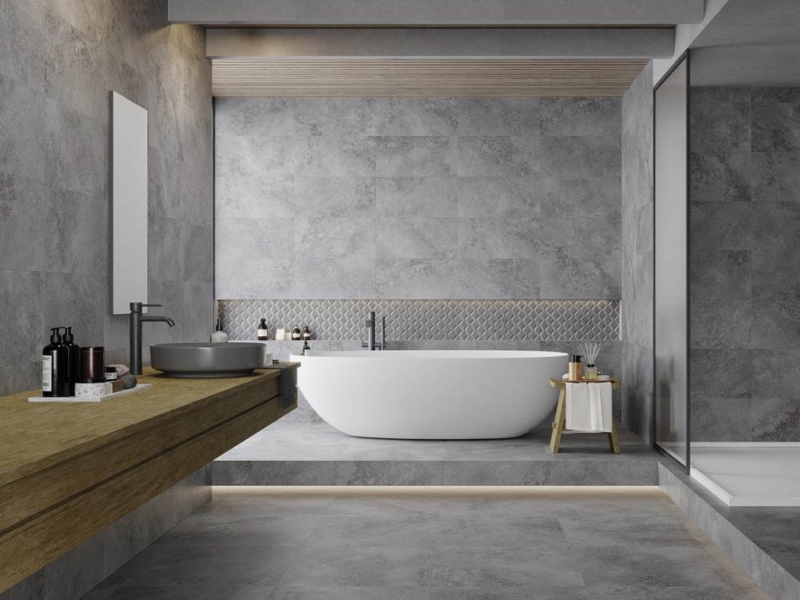 На пол Omega Grey 60x120 - фото 8