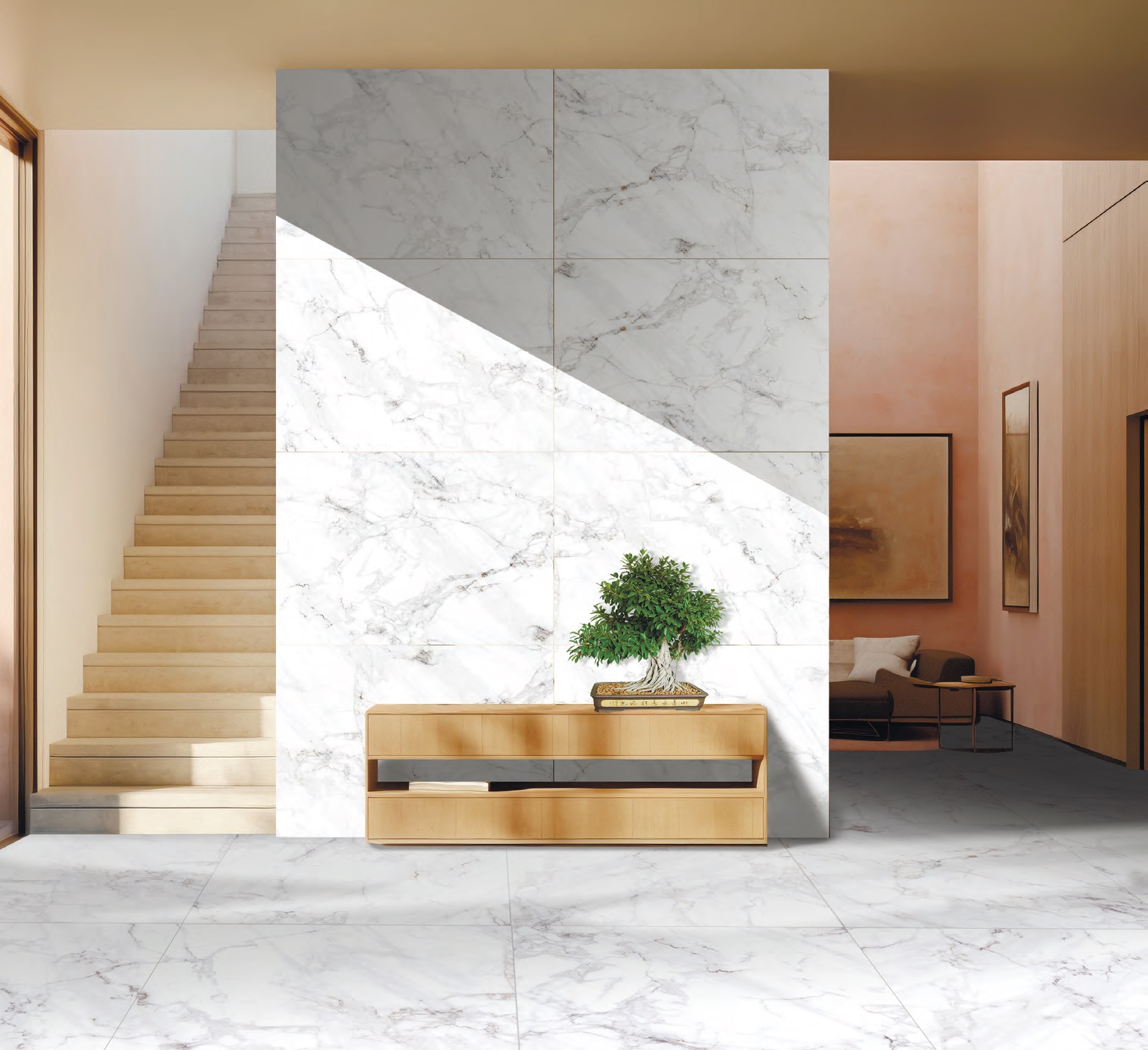 NR0302 На пол Calacatta M Серый светлый 1200х600х9.5 - фото 6