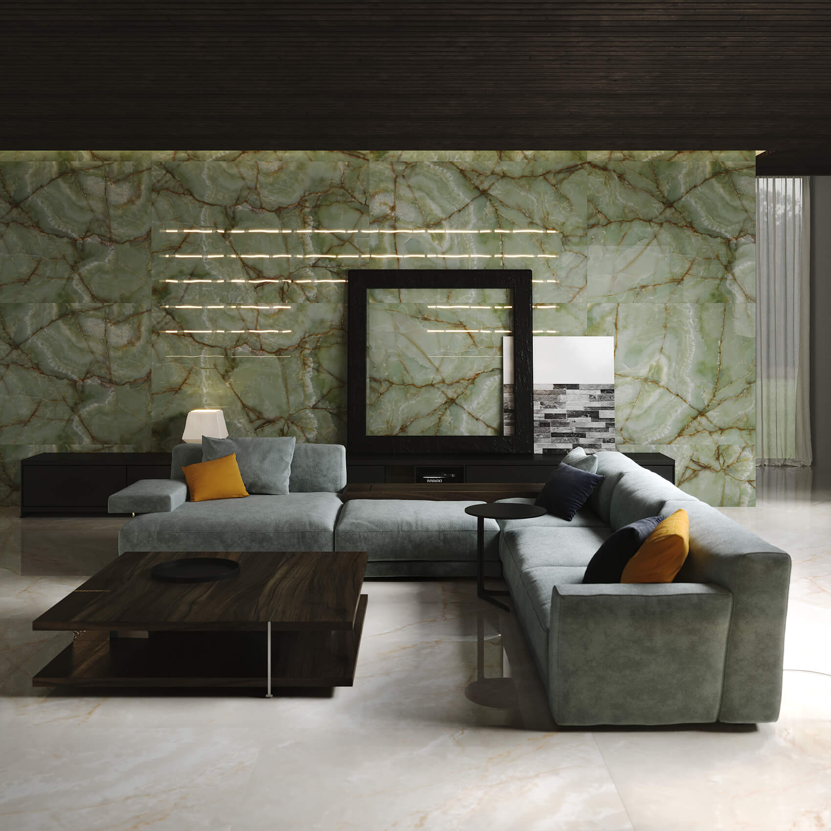 1093 На пол 1XL Slate Nero Mate 180x120 - фото 48