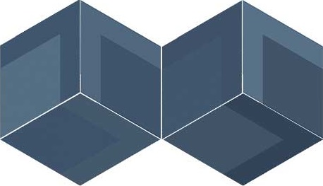 117358 Декор Flow Diamond Decor Blue - фото 2