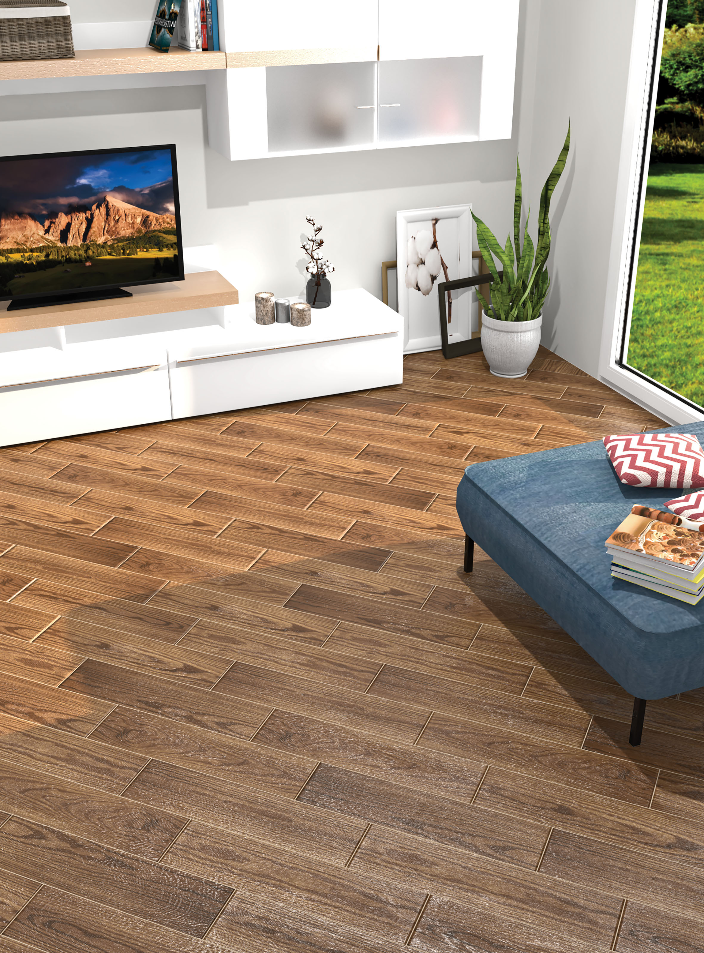 На пол Italo Коричневый 59.4x14.7 - фото 17