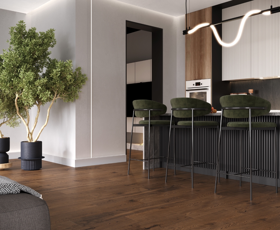 На пол Wenge Rasperry Коричневый Матовый Структурный - фото 6