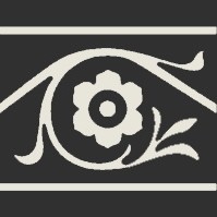 Декор Метлахская плитка 100E018F101 ENC 18F White (Black) 10x10