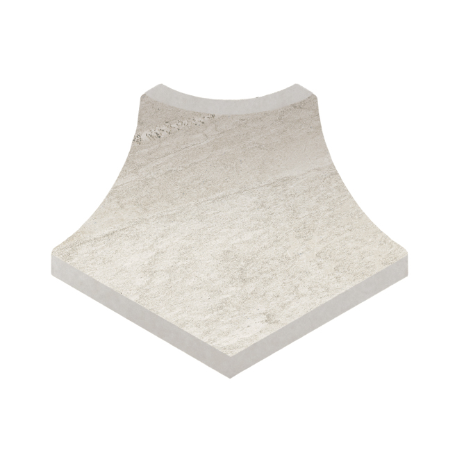 Декоративная вставка Marble Радиальный внешний угол 401 Siena R9 42х33х50