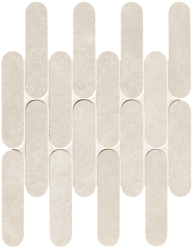fRNA Настенная Nobu White Curve Mosaico Matt 29x29.5