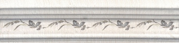 BLB028 Бордюр Кантри Шик Белый декорированный 5