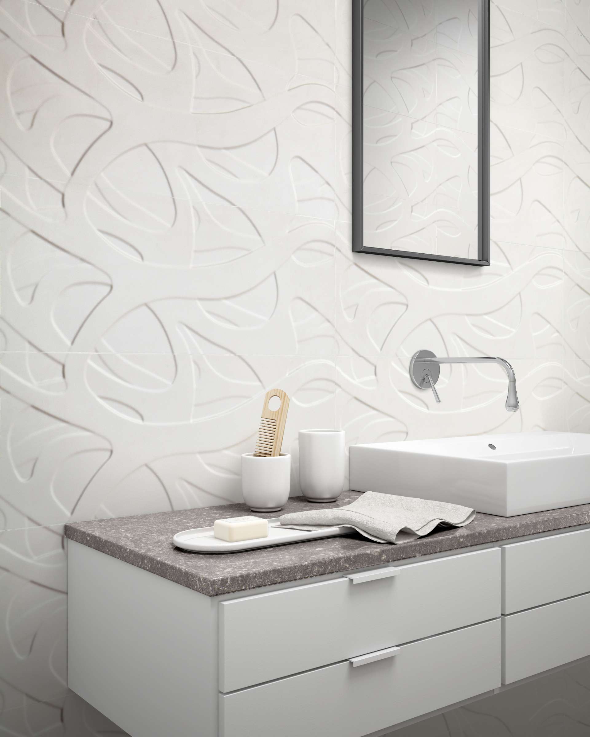 22332 На стену Pure Белый 30X30 - фото 5