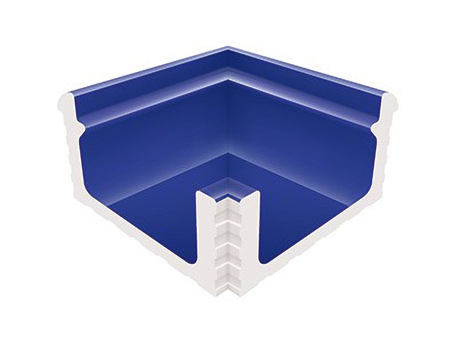 KP237 Декоративная вставка Olympic Series Переливной лоток керамический внутренний угол Cobalt 29x29