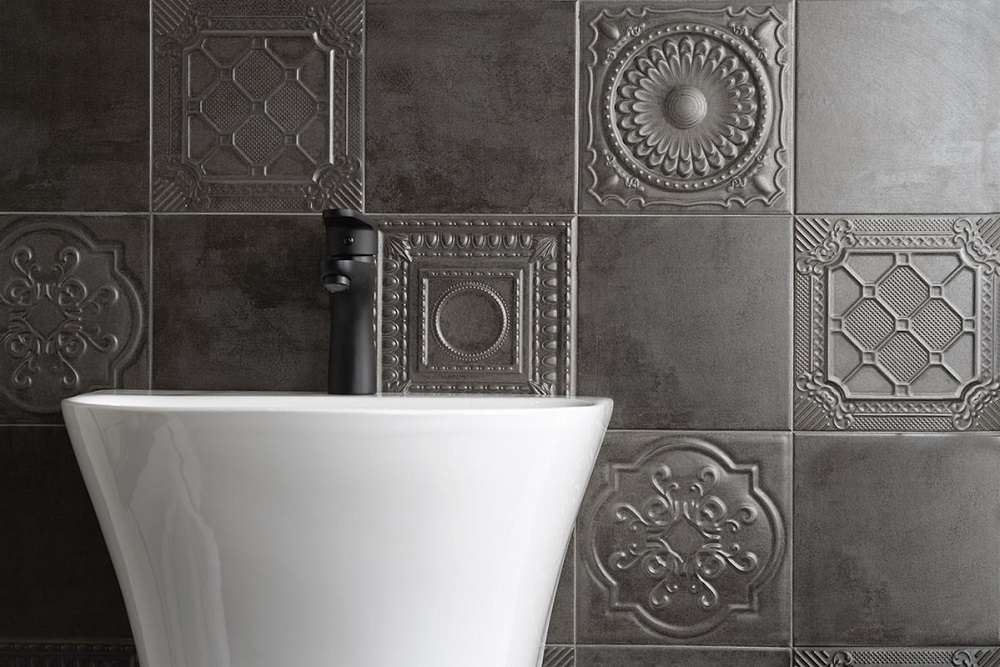 Декор Metal Tiles Relief Bronze 20x20 - фото 6