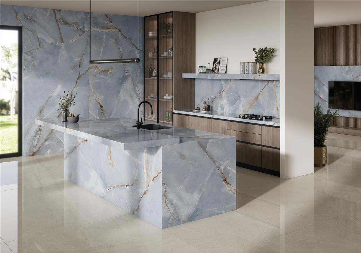 3ACPBAL1APAA На пол Balear Blue Polished Rect 6mm 120x280 - фото 3