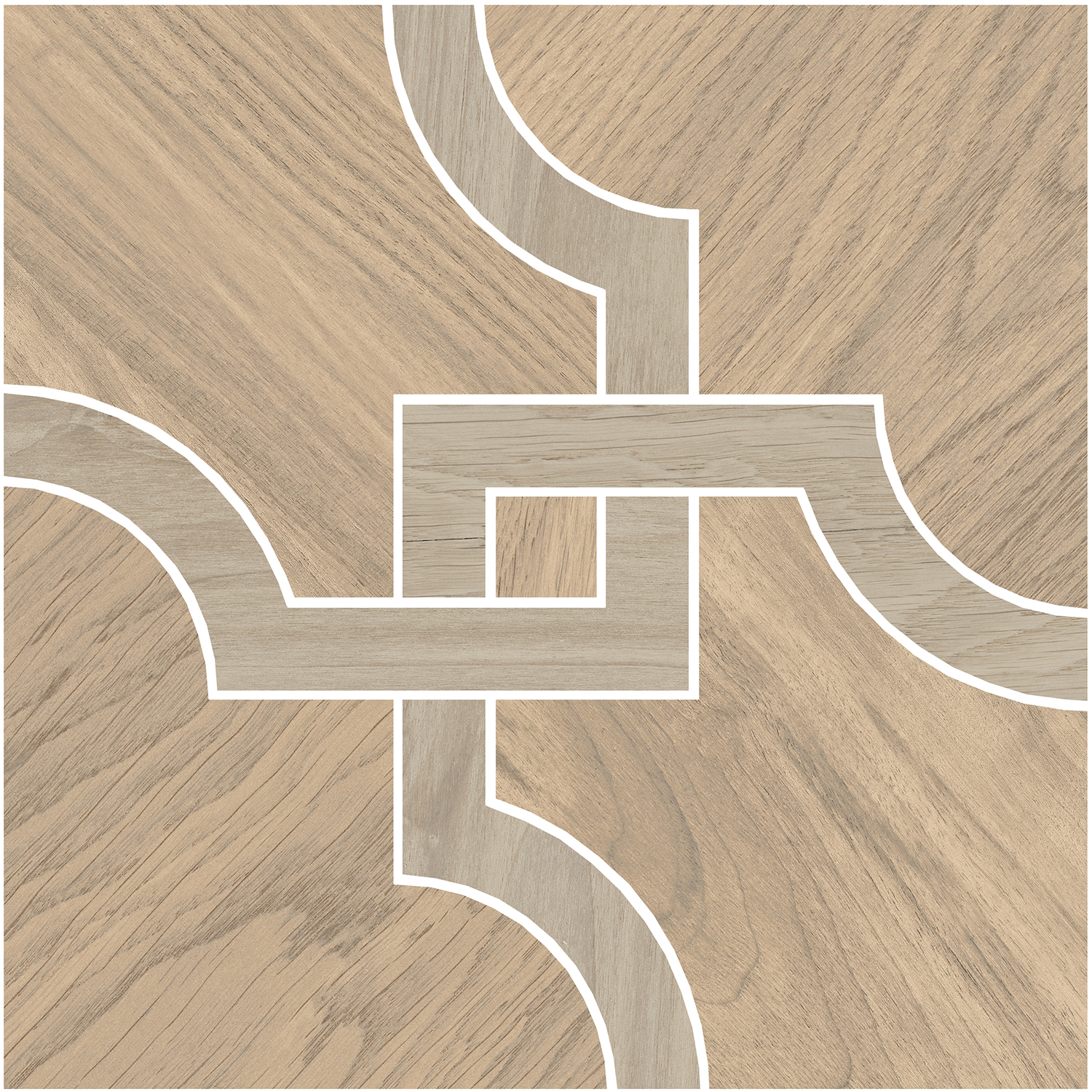 ID134 Декор Монтиони Наборный Матовый Натуральный 2 30x30 - фото 4