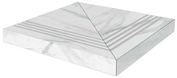 SG507102R/GCA Ступень Монте Тиберио Лаппатированный угловая универсальная клееная 33х33