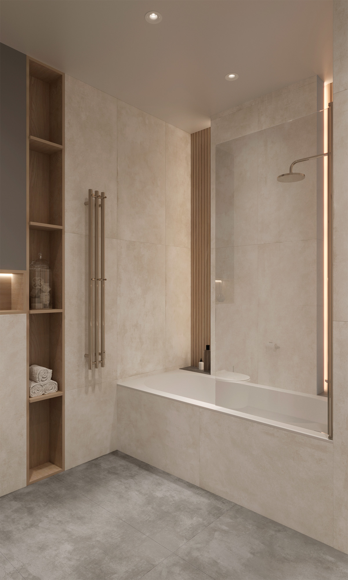 RT7005-A На пол Cementum Light Grey Matt Rustic 60x120 - фото 13