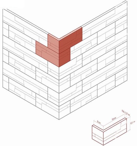 235-45 На стену Каскад Рейндж Коричневый 8x17.5x9.5 - фото 3