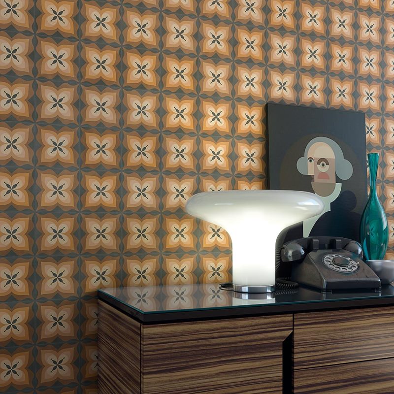 На пол Pop Tile Sixties-R Chocolate 15x15 - фото 10