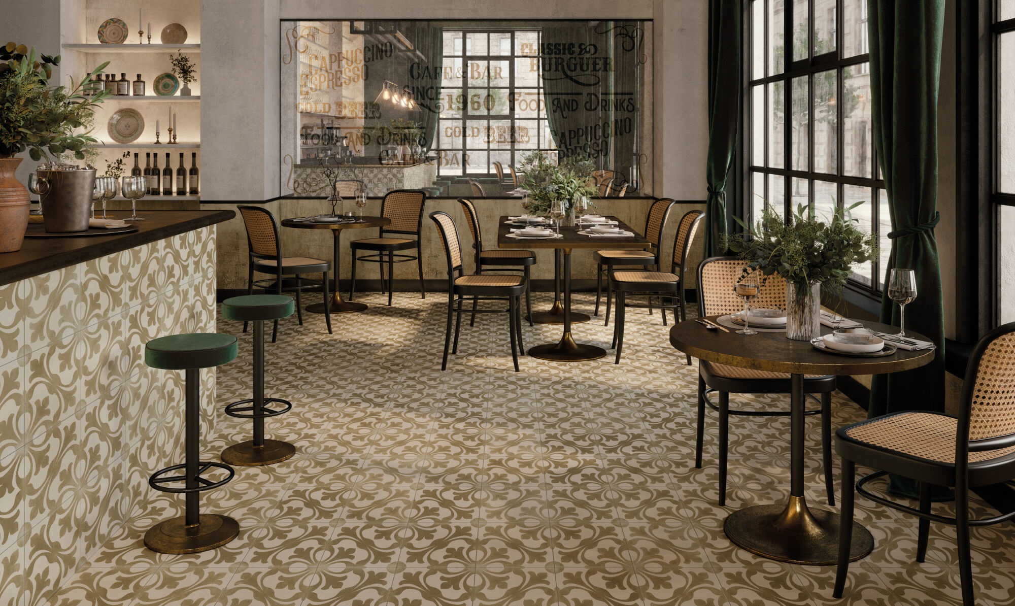 39477 На пол Fs Nouveau Ruby 45x45x0.95 - фото 3