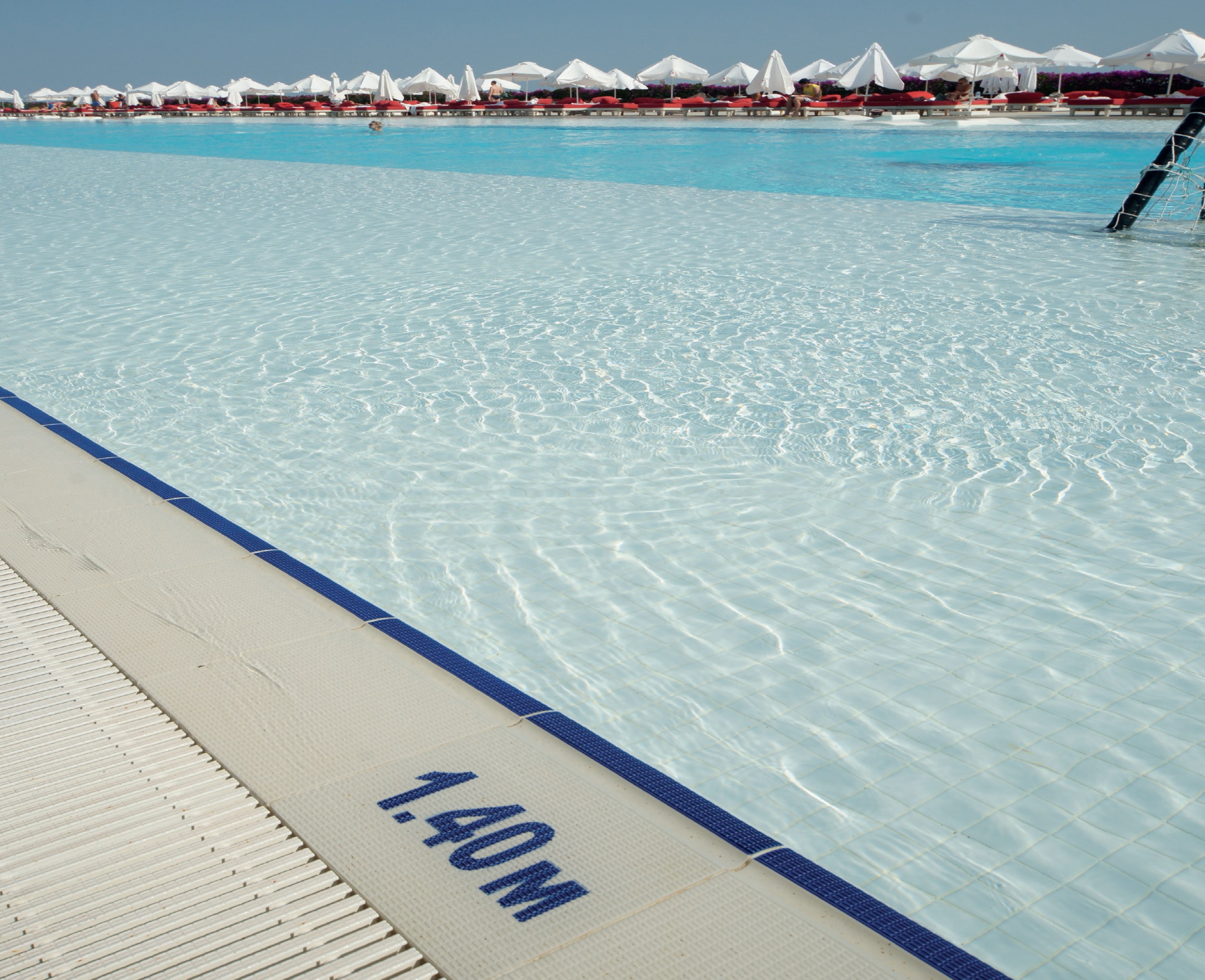 K107 Декоративная вставка Olympic Series Внутренний переливной водоотводный канал Cobalt 15x24.5 - фото 3