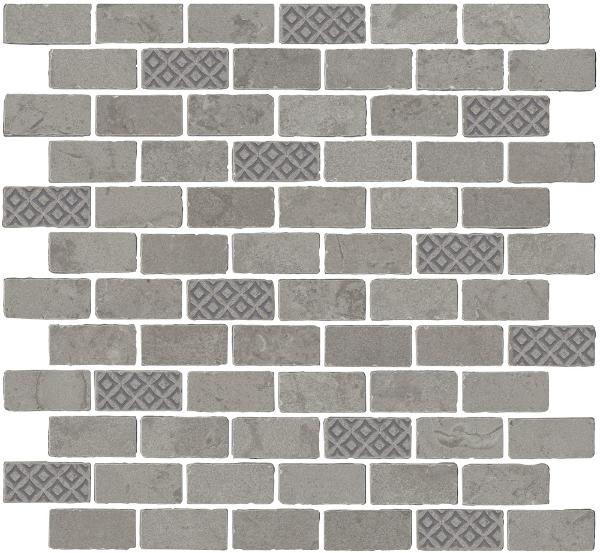 MBD011 На пол Про Лаймстоун Антика 3 Мозаичный Серый Матовый Натуральный