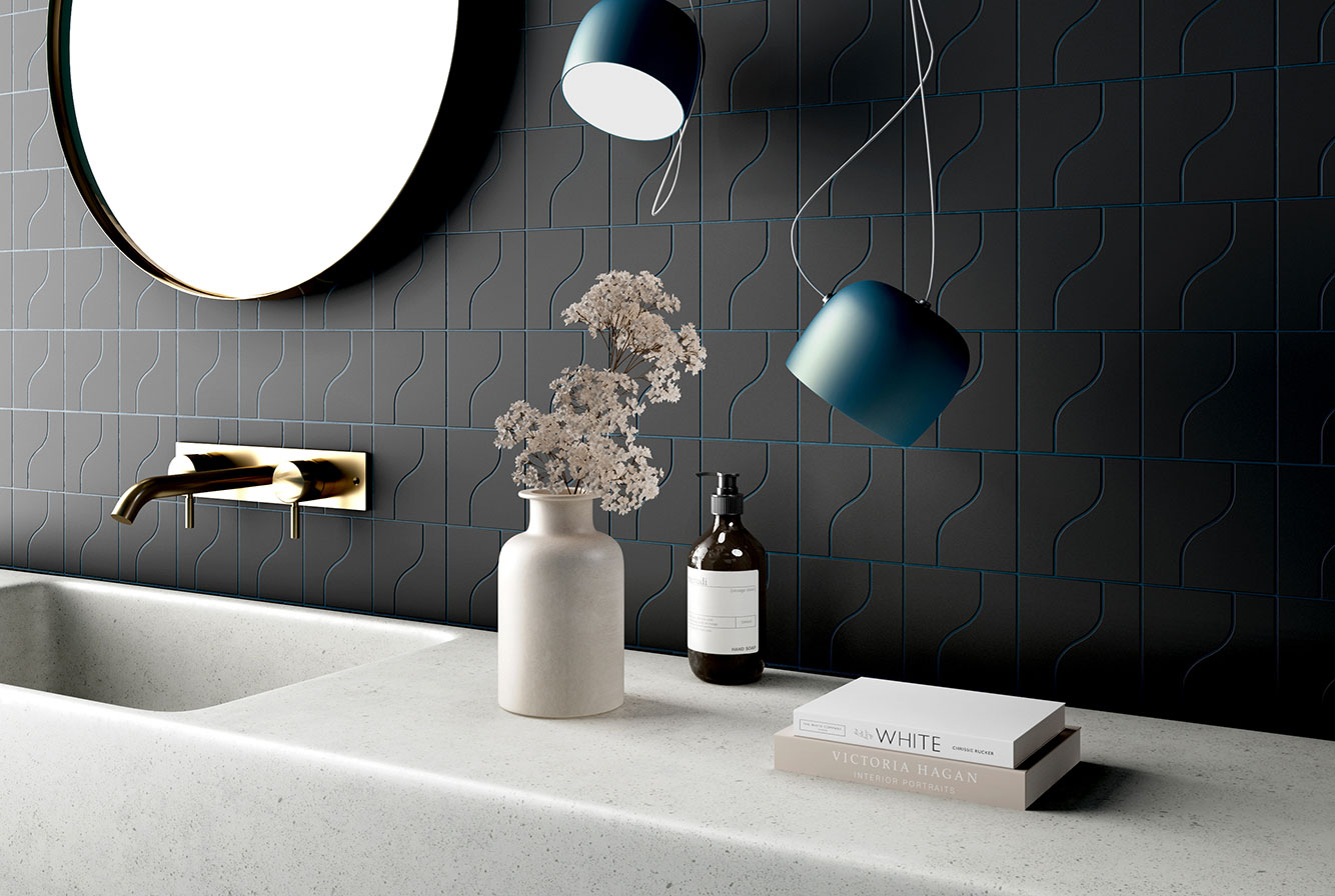 28864 На стену Curve Ink Blue Matt 8.3x12 - фото 23