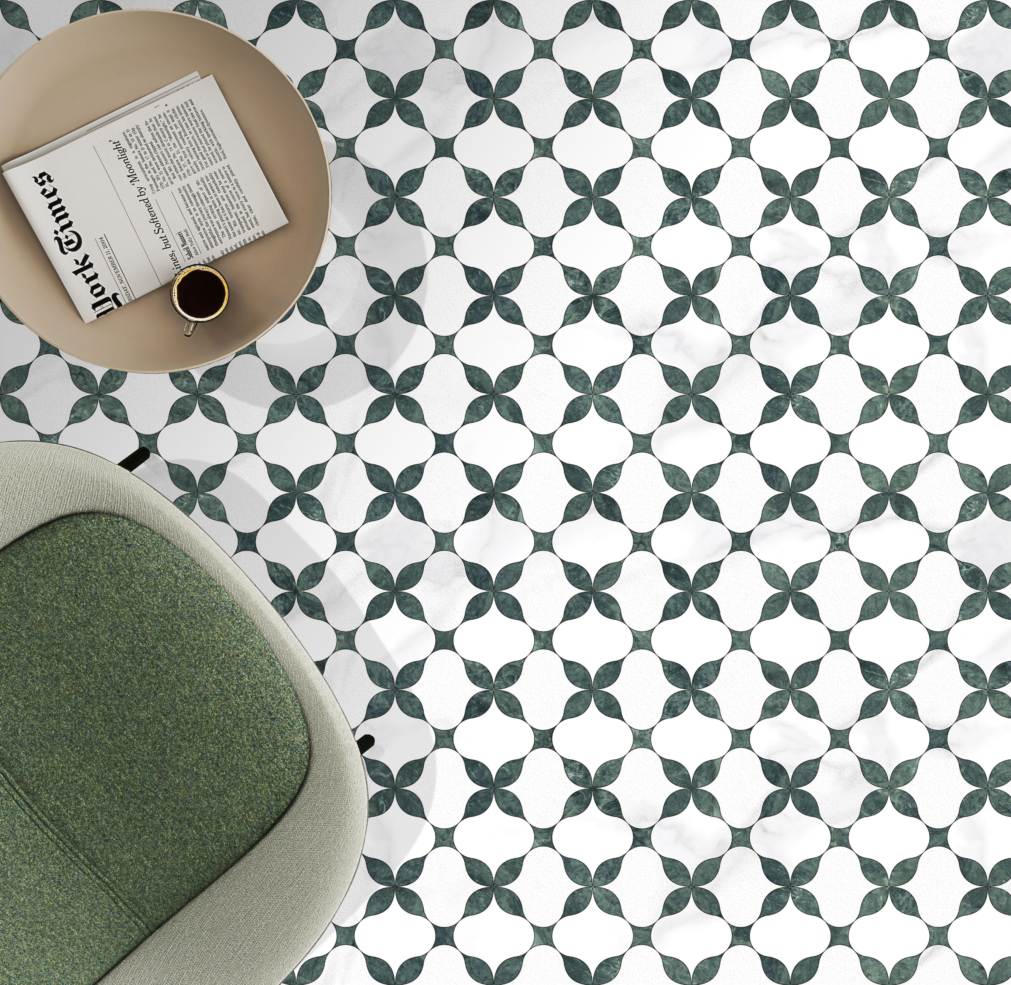 На пол Chiara Satin Mix 60x120 - фото 4