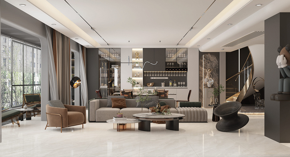 BHW-0018 На пол Precious Stone Polished (Sinking Ink) 600x1200x8 - фото 7