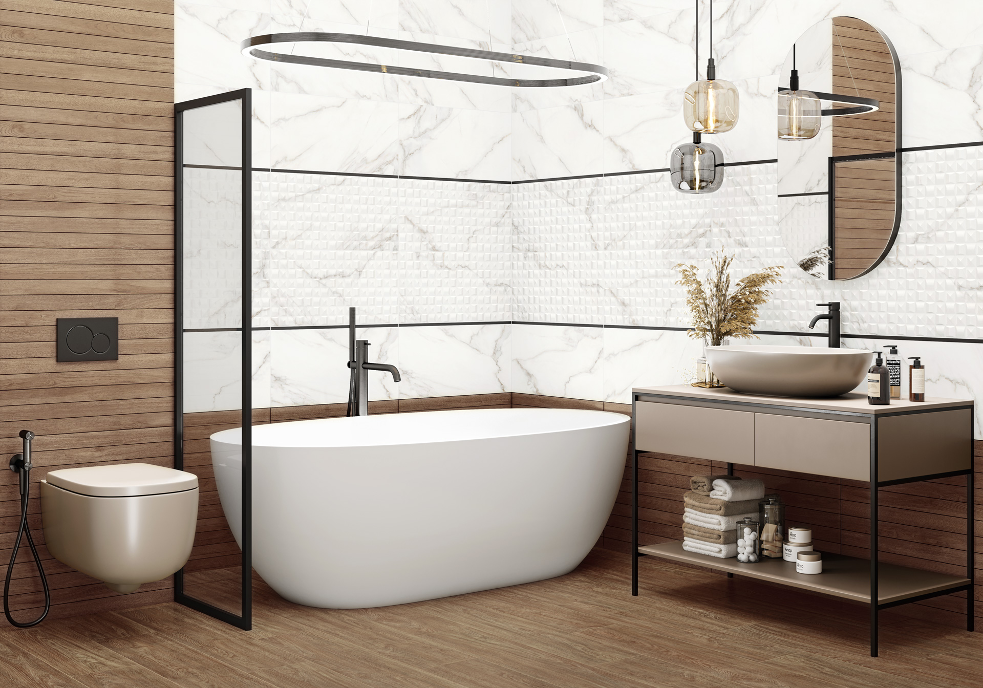 BW0TNR99 Бордюр Aurea Tenor Black 13x600x8 - фото 2