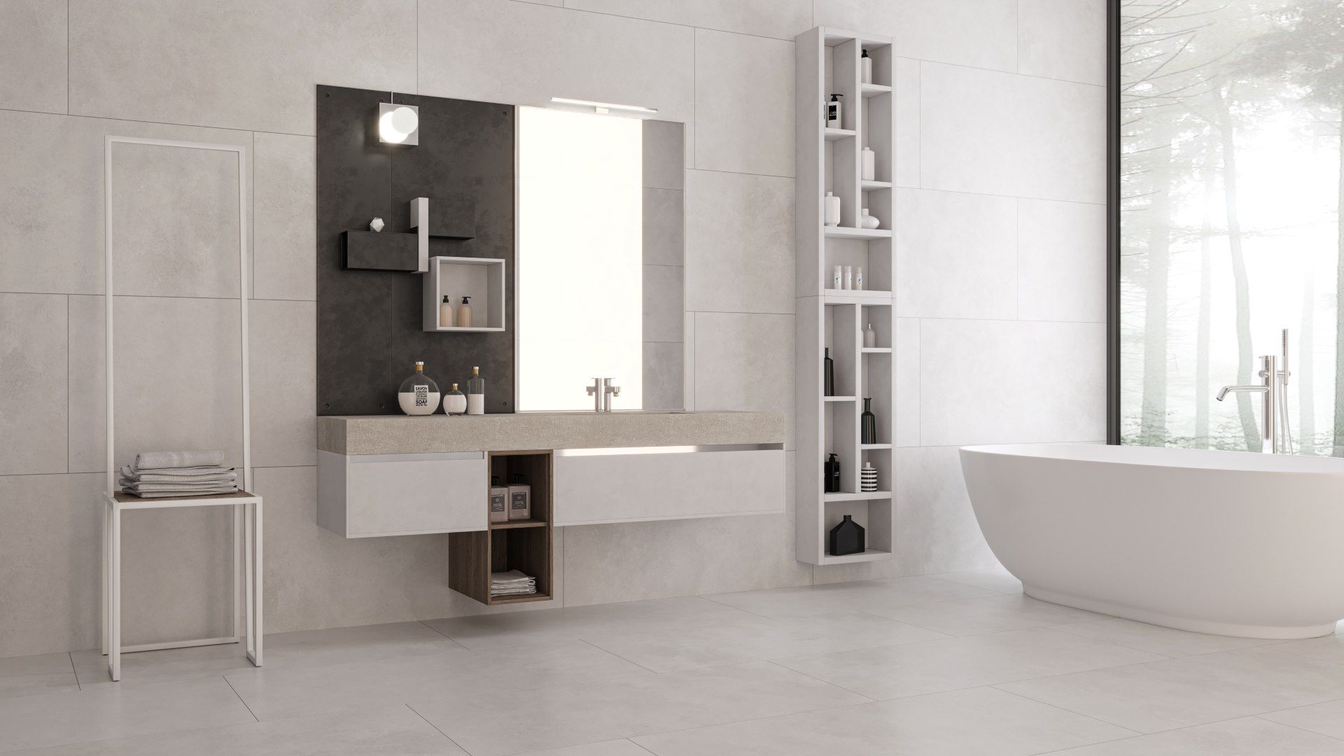 N12543 На пол Loft Concrete Grey Matt 60x120 - фото 23