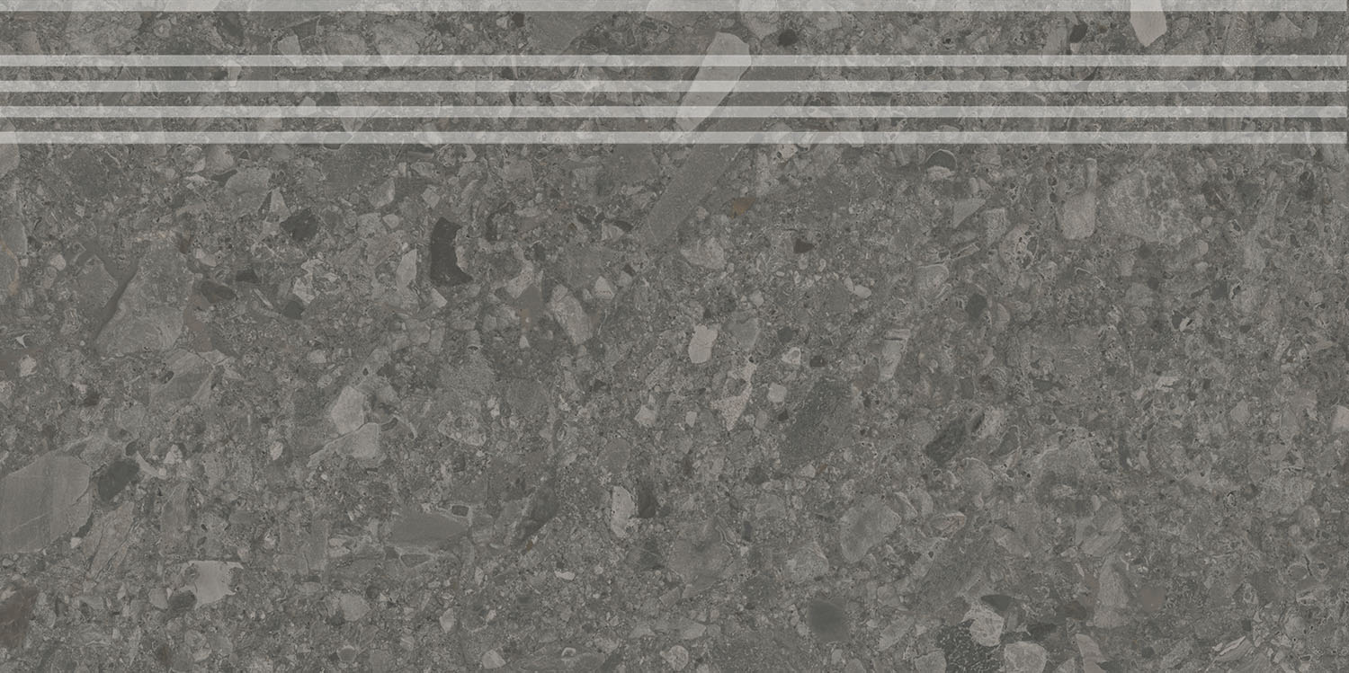 DD606220R/GR Ступень Чеппо ди Гре Антрацит матовый обрезной 30x60x0.9 - фото 3