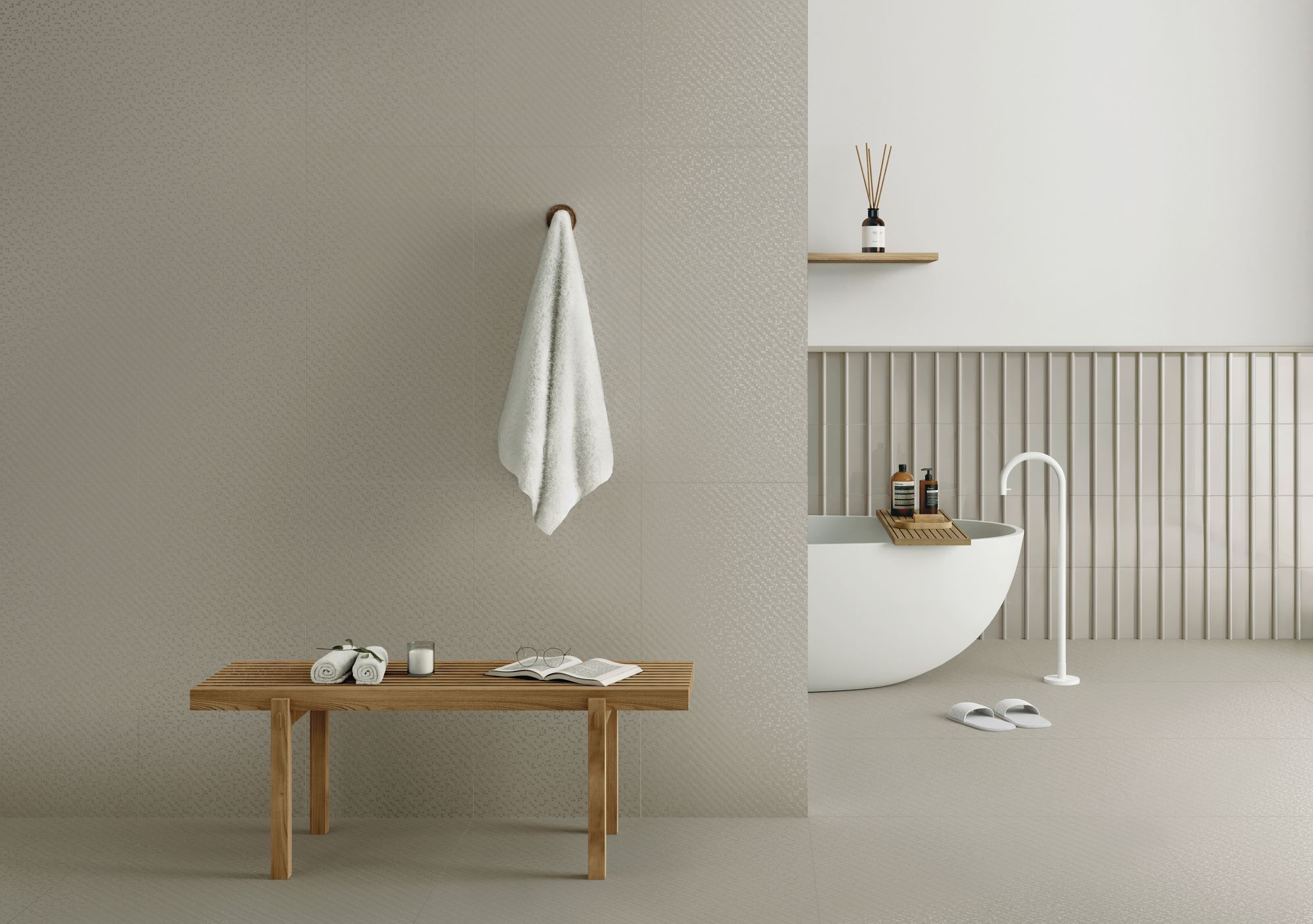 118401 На пол Aguas Plain Clay 90x90 - фото 6