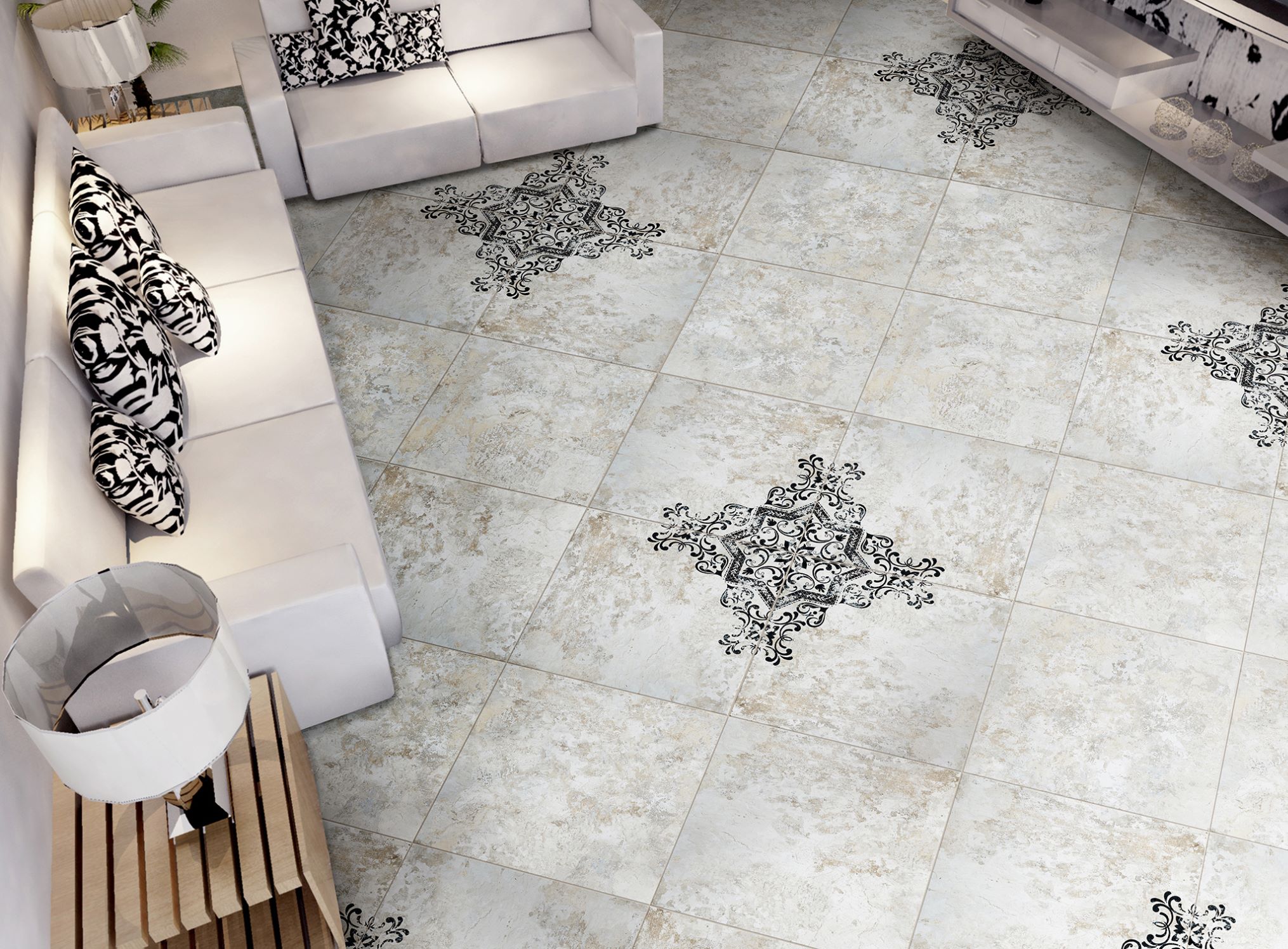 На пол Mindanao Белый 60.8x60.8 - фото 7