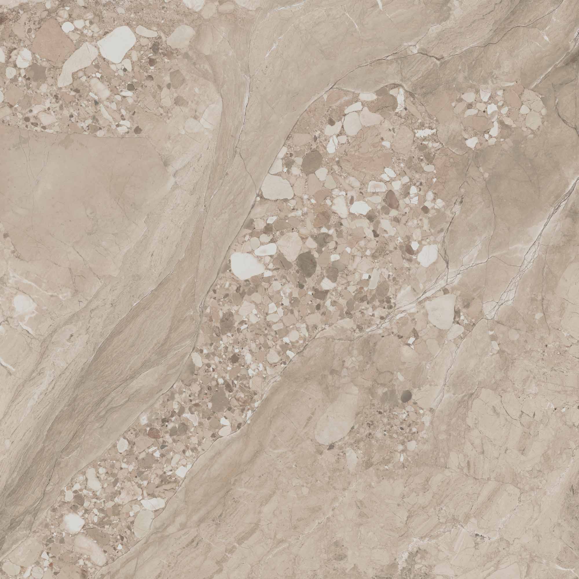 На пол Oceanmist OM02 Beige неполированный 80x80 - фото 3