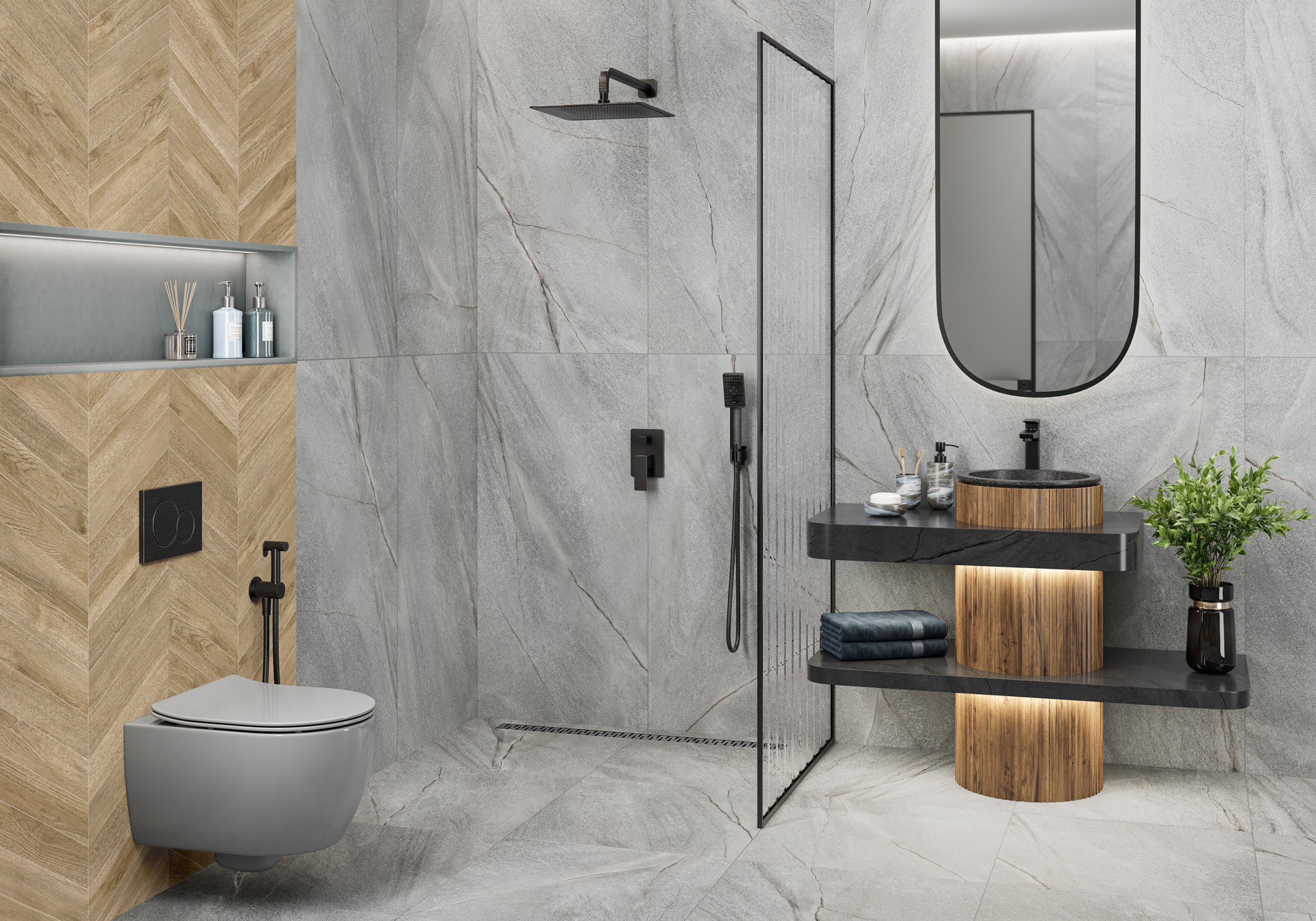 D60252M На пол Phantom Dark матовый карвинг 600x600x9.5 - фото 19