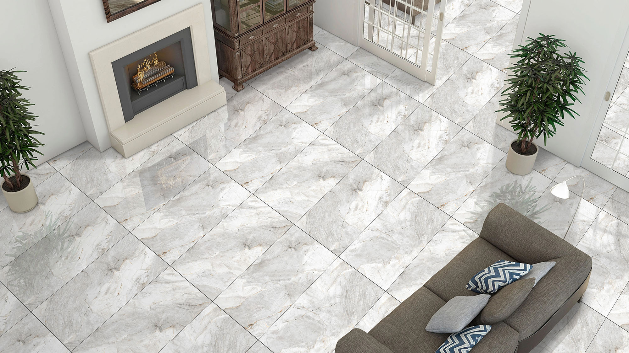 На пол Amigo White Carving 60х120 - фото 10