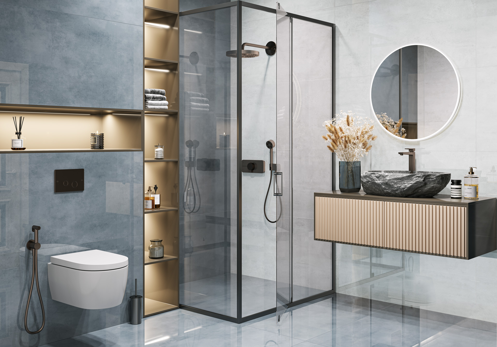 60120IRN55HG На пол Iron Steel суперполированный 600x1200x8 - фото 14